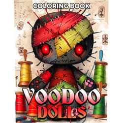 By Mike Singh (Author) Voodoo Dolls Coloring Book: Creepy Coloring Pages About High-Quality Horror Dolls Scenes Illustrations For Adults To Color Fun And Enjoy