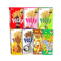 Pockys Pocky Biscuit Stick 7 Flavor Variety Pack (Pack of 7) Chocolate, Strawberry, Matcha Green Tea, Cookies & Cream, Almond, Mango and Choco Banana/Wonder Package, Products of Thailand