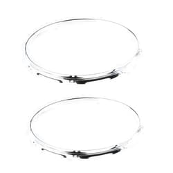 D DOLITY Pair Die-cast 8-lug Snare Drum Hoop - Batter Side - Metal - 14 inch 1.2mm
