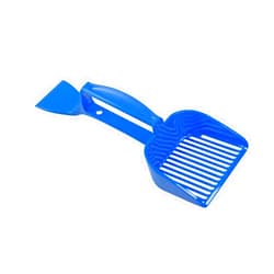 SCRAPE 'N' SCOOP - Clump Remover, Litter Scoop for Cats, Durable Litter Box Scooper, Cat Litter Scoop, Litter Box Cleaner (Blue)
