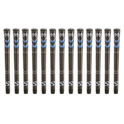 Super Stroke SuperStroke Cross Comfort Black/Blue Standard 13 Piece Golf Grip Bundle