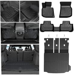 GALVAGNITE Floor Mats for BMW X3 G01 2018-2024, All Weather Floor Mats Trunk Cargo Liner with Backrest Protectors Accessories, Full Coverage Set (Not fit X3 30e)