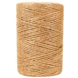 Tenn Well Jute Garden Twine, 656 Feet 2mm Natural Jute Twine String for Plants, Gardening, Crafting, Gift Wrapping, Bundling, Holiday Decorations