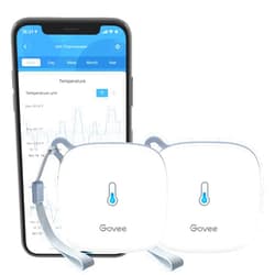 Govee WiFi Temperature Sensor H5179, Smart Hygrometer Thermometer with App Notification, 2 Years Data Storage Export, Remote Monitor for Room Greenhouse Incubator Wine Cellar, 2 Pack