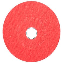 PFERD COMBICLICK® Fibre Disc, 25 pc. | 4-1/2 inch Dia. | 36 grit | Ceramic Oxide CO-Cool Grain | for Aggressive Grinding with Maximum Stock Removal Rate on Hard Materials - Part 40726