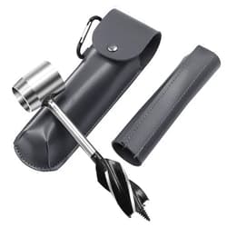 Hamind Bushcraft Settlers Tool, Manual Drill Wrench, Survival Hand Auger Wrench, Bush Craft Gear, Scotch Eye Wood Drill Peg and Hand Hole Maker Multitool for Camping, Bushcrafting and Outdoor Backpacking