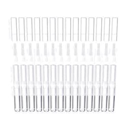 IMIROOTREE 20-Pack 3ml Transparent Twist Pens with Brush Tip Empty cuticle oil Eyelash Growth Liquid Nail Oil Cosmetic Lip Gloss Container Applicators