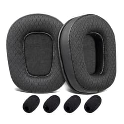 SOULWIT Mesh Fabric Earpads Replacement for BlueParrott B350(B350XT B350 XT) Noise Cancelling Bluetooth Headset, Ear Pads Cushions with Football Texture Fabric, Noise Isolation Foam - Black