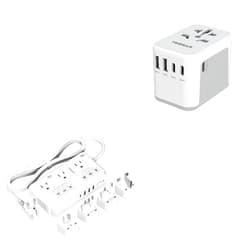 TESSAN Universal Travel Adapter, International Power Adapter 3 USB C 2 USB A Ports, Plug Adaptor Travel Worldwide, 220V to 110V Voltage Converter, 2000W Step Down Transformer, for Europe UK EU AUS