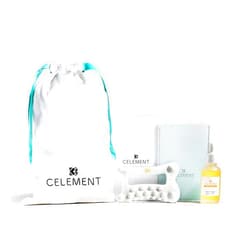 Celement Face & Body Ceramic Gua Sha + C Berry Oil Serum Set - Lift, Tight, and Decrease Muscle Soreness & Swelling with Relaxing Oil, 1 fl. oz