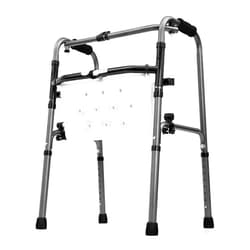 FKDEWALKER Multipurpose Walker for Seniors,Foldable Walking Support Frame,2-in-1 Walker with Bath Seat,Bathroom Bath Chair