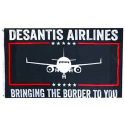 Trade Winds DeSantis Airlines Bringing The Border To You 100D 3'x5' Woven Poly Nylon Flag