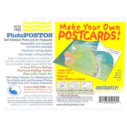PhotoPOSTOS STAYGOLD Self Adhesive, Acid-Free Postcards - Pack of 50 Postcards