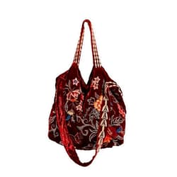 JWLA By Johnny Was Velvet Tote Bag