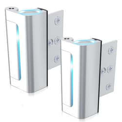 AceMining 2Pack AceMining Door Reinforcement Lock Withstands 800lbs of Force - Silver Extra Child Proof Door Lock Drilling Required,Prevents Unauthorized Entry,Add a Door Security Lock for Home Safety & Privacy