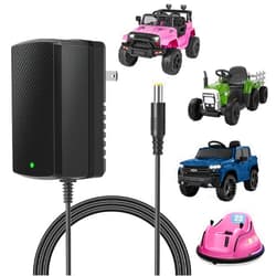 Venshun 12V Charger for Kids Ride On Car Toys Best Choice for SUV Kid Trax Dynacraft Bumper Kidzone Jeep Tractor 12 Volt Universal Battery Charger