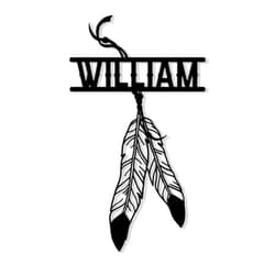OhaPrints Personalized Native American Metal Sign, Indigenous Hanging Sign Outdoor Porch Welcome, Custom Name Wall Fence Yard Patio, Home Office Decor Tribe Gift Birthday by OhaPrints