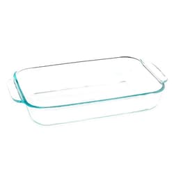 Pyrex, Clear Basics 2 Quart Glass Oblong Baking Dish, 11.1 in. x 7.1 in. x 1.7 in, 2 QT Rectangular