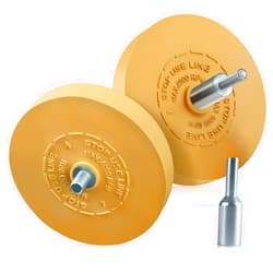 LuckyGuard 2 Pack Decal Remover Eraser Wheel Rubber Eraser Wheel for Drill Removes Car Stripes Vinyl Tapes and Graphics Rubber Eraser Wheel Tool Kit for Cars, RV, Motorcycles Sticker Remover Tool
