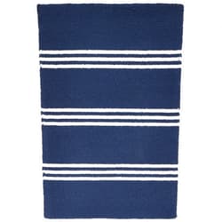 Momeni Rugs Veranda Collection, Contemporary Indoor & Outdoor Area Rug, Easy to Clean, UV protected & Fade Resistant, 2' x 3', Maritime Blue