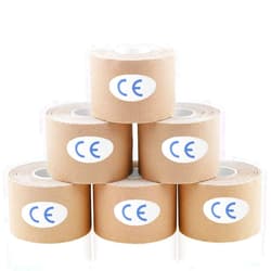 AUPCON Kinesiology Tape Elastic Kinesiology Therapeutic Athletic Tape Hypoallergenic Breathable Cotton Sports Muscle Tape Therapy Recovery Support for Knee Shoulder Ankle Elbow Shin Neck Splints