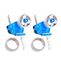 FCLMHD Packing Tape Dispenser Gun with 2 Rolls 2in Tapes, Lightweight Industrial Tape Gun for Packing Boxes for Shipping Packaging Moving Sealing（2pack
