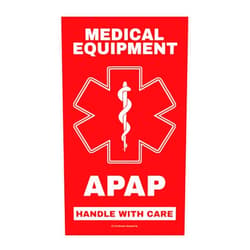 CPAP Medical Luggage Tag APAP Medical Alert Equipment Luggage Tag - Handle with Care, DOT and ACAA regulations (LUG-APAP-192) Quantity (1)