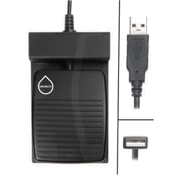 ECS Dictation Foot Pedal for Dragon Medical Practice Edition, Legal, Group and Dragon Medical One – Hands Free Waterproof USB Single Button Press and Release