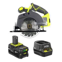 RYOBI 18-Volt Cordless 5 12inch Circular Saw Kit with a 4Ah Battery and Charger (No Retail Packaging)