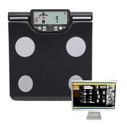 TANITA FitScan BC-601FS Segmental Body Composition Monitor with SD Card - Japan Technology - LCD Display in Handle - Physique & Balance Tracker - 330 lb Capacity - Athlete & Guest Mode