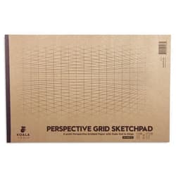 Koala Tools | Drawing Perspective (1 and 2-Point) Large Sketch Pad (2 Point - 11 x 17)