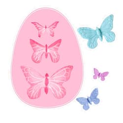 HOOPO Butterfly Silicone Fondant Candy Cake Baking Mold , Cake Baking MoldCake Fondant Mold for Chocolate Fondant Polymer Clay Soap Crafting Projects & Cake Decoration