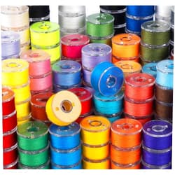 ilauke 210 pcs Bobbins Sewing Thread, SizeA Class15 Prewound Sewing Bobbins for Sewing Machine, 36 Colors Polyester Sewing Threads Compatible for Brother/Singer/Babylock/Janome Machine, 60WT