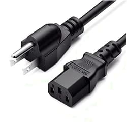 Senotrade Replacement AC in Power Cord Cable for JANOME NEWHOME Models 300E 888 Compulock 1600P 1600P-DB 1600P-DBX 1600P-QC 2200 3050 4123 5000 6060QC