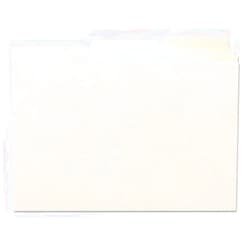 SMEAD o Smead o - Self-Tab Card Guides, Blank, 1/3 Tab, Manila, 5 x 8, 100 per Box