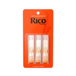 D'Addario D’Addario Woodwinds, Rico Saxophone Reeds, Alto Sax, RJA0325, Strength 2.5, 3-Pack