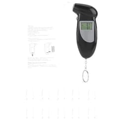 Aramox Alcohol Tester, Digital LCD Screen Alcohol Breath Tester Portable Keychain Breath Analyzer (10pcs)