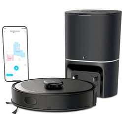 Tapo LiDAR Smart Navigation Robot Vacuum and Mop with Self-Emptying Dock, 5300Pa Max, 97%+ Dust Pickup Rate, Customizable Cleaning, Self-Charging, Compatible with Alexa & Google Home, RV30 Max Plus