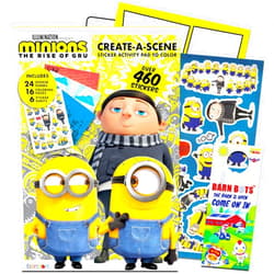 Minions Despicable Me Minions Create a Scene Sticker Activity Book - Bundle with Despicable Me Minions Sticker Book with Coloring Pages Plus More | Minions Sticker Books for Children 3+