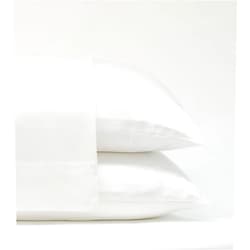 Cariloha Comfy Twill Classic Pillowcase Viscose Standard 2-Piece Set Allergy Resistant Naturally Thermal-Regulating & Breathable 3 Degrees Cooler and Twice as Soft as Cotton White