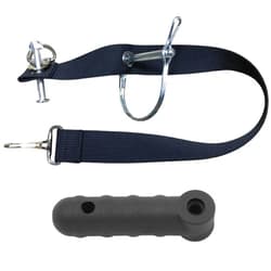 ODIER Steel Hitch and Flex Connector Set for Burley Bike Trailers and Other Similar Tow Arm Trailers (Flex for Square with Strap)