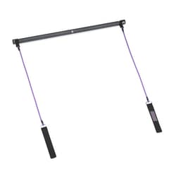 Gaiam Restore Pilates Bar Reformer Kit - Home Fitness Equipment for Total Body Workout - Includes Bar, Two 30-Inch Resistance Band Cords with Attached Foot Strap Loops - Exercise Guide Included