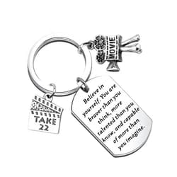 LQRI Movie Projector Keychain Film Director Gift Filmmaker Gifts Future Director Gifts Film Student Graduation Gift