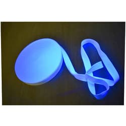 DIRECTGLOW LLC Blacklight Glo-Line Luminescent Fabric Ribbon (White, 80 Feet)