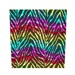 AUUXVA Napkins Rainbow Animal Zebra Print Satin Napkins Set of 4 Dinner Napkin Washable Polyester Cloth Napkins for Dining Table Holiday Birthday Wedding Reception Party Decor 20