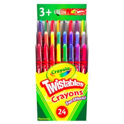 Crayola Twistables Crayons for Kids (24ct) School Supplies for Toddlers, Less Mess Coloring, Gifts for Boys & Girls, Ages 3, 4, 5