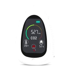 Simbow CO2 Carbon Dioxide Air Quality Monitor Indoor, CO2 Monitor, CO2 Detector with Smoke Alarm, Carbon Dioxide Meter, Temperature and Humidity Sensor Readings on LED Screen, NDIR Sensor