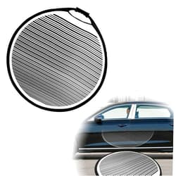Lunwag 80cm Portable Flexible Foldable Reflector - Dent Repair Line Dent Foldable Lined Dent Reflector/Circular Striped Flexible Foldable PDR for Dent Remover Dent Fix Tools Dent Panel Striped Light Board