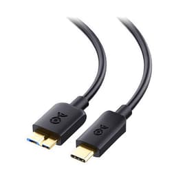 Cable Matters 10Gbps USB C to Micro USB 3.0 Cable 3.3 ft, USB C Hard Drive Cable, USB 3.0 to USB C, Micro B to USB C Cable, Compatible with Seagate, LaCie, Toshiba, Samsung, WD External Hard Drive