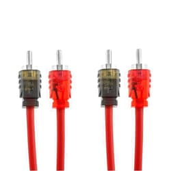 DS18 R20 RCA Cable Ultra Flex 20 Feet - 2-Male to 2-Male Stereo Audio Cables, 2RCA Male to 2RCA Male Stereo Cable for Home Theater, HDTV, Amplifiers, Hi-Fi Systems, Car Audio, Speakers. (20ft / 6m)